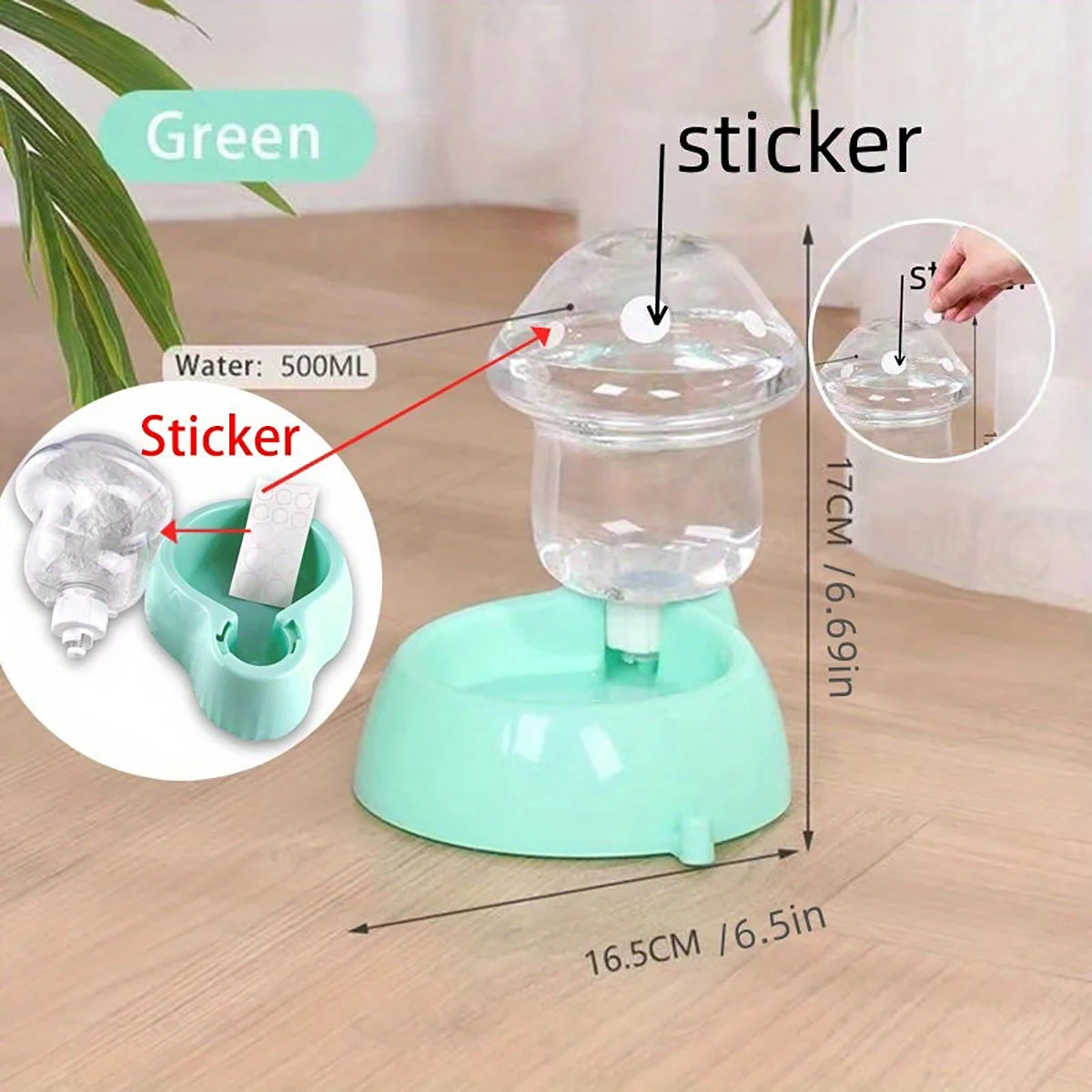 Mushroom Type Pet Dog Cat Bowl Automatic Feeder Cat Food Bowl Drinking Water Bottle Kitten Puppy Bowls Feeding Bowl for Cats