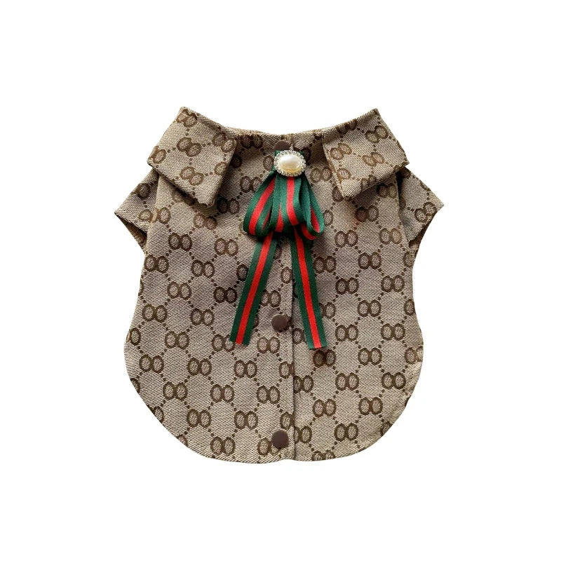 Pet Female Dog Dress Male Dog Dlothing Designer Luxury T-shirt French Bulldog Schnauzer Teddy Dogs Clothes Designer Couple Skirt