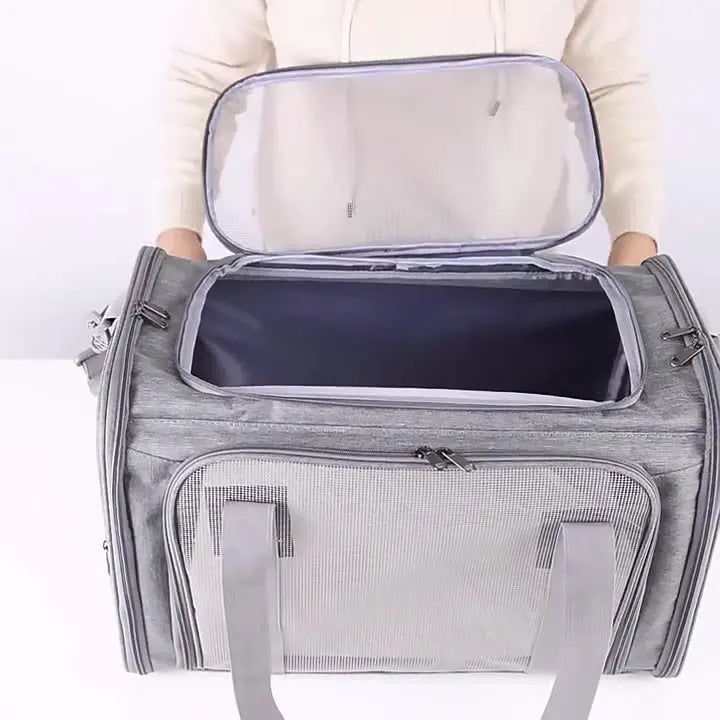 Pet Cat Charters Carry Bags Out Portable Large Capacity Pet Supplies Breathable Folding Large Space