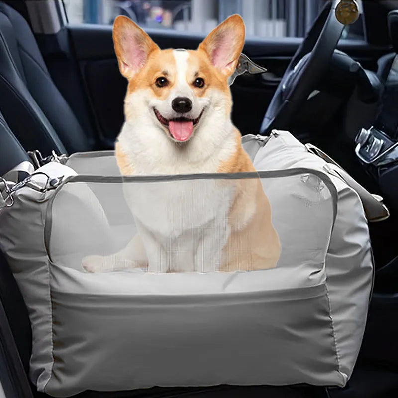 2025 New Waterproof Dog Booster Car Seat Breathable Luxury Dog Car Seat Dog Beds for Outdoor Travel Pet Carrier