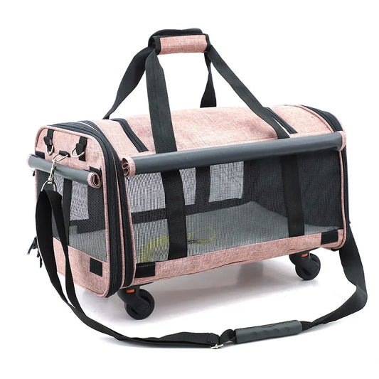 Portable Airline-Approved Dog and Cat Carrier Bag Soft Sided Puppy Travel Bag for Hiking for Small Animals Pet Carriers