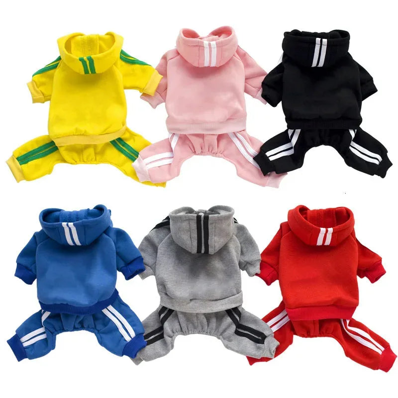 Brand Design Adidog Clothing Dog Jumpsuit Sports Suit Spring Dog Clothes for Small Dogs Chihuahua Terrier Beagle Pet Apparel
