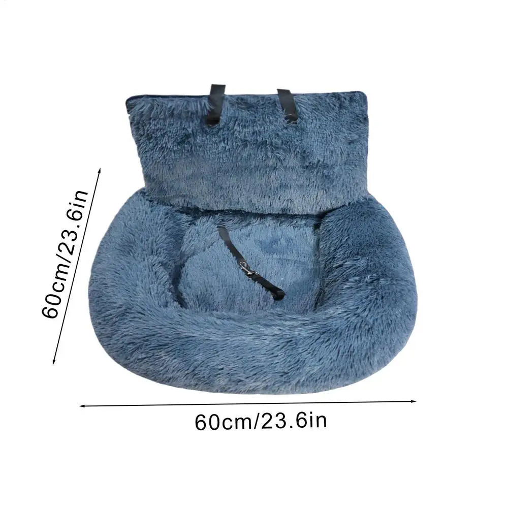 60x60cm Dog Car Seat Soft Puppy Car Seat Non-slip Detachable Design Auto Interior Accessories For Daily Commuting Vet Visits