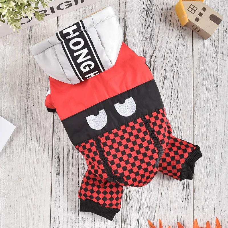 Luxury Warm Dog Clothes Windproof Hoodie With Sweater Pant Rompers Winter Pet Down Parkas Jacket  Puppy Chihuahua Yorkie Outfit