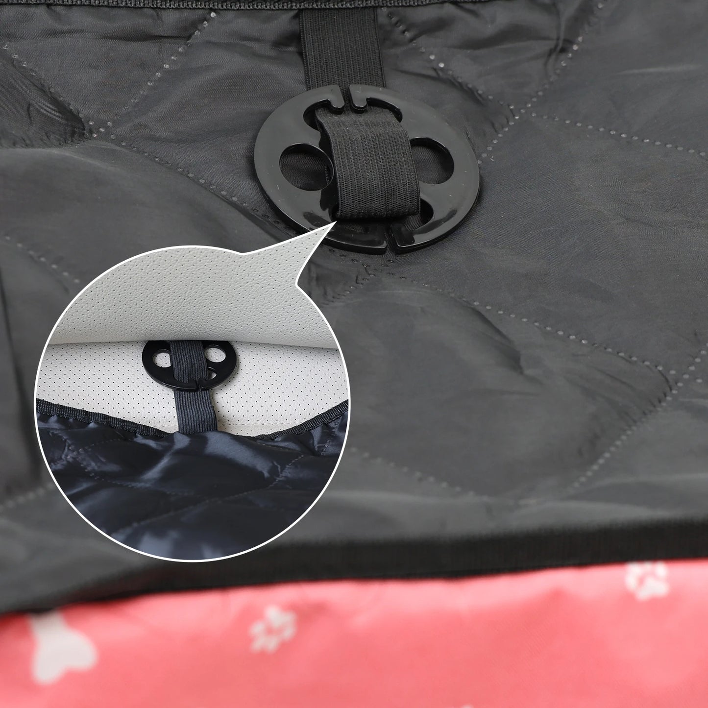 Pet Dog Car Seat with Storage Pockets Universal Pet Seat Cover for Small Medium Dogs Non-Slip Portable Travel Mat & Safety Bag