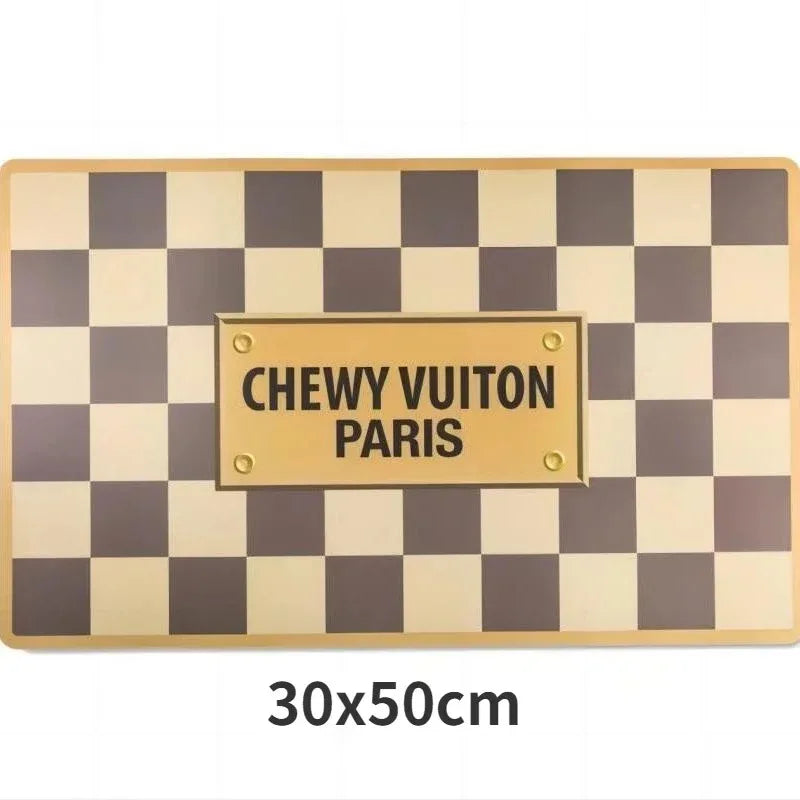 Bowls With Placemat Puppy Cat Feeder Non-slip Crash Luxury Brand Designer Dog BowlFrench Bulldog Bowl For Small Dogs