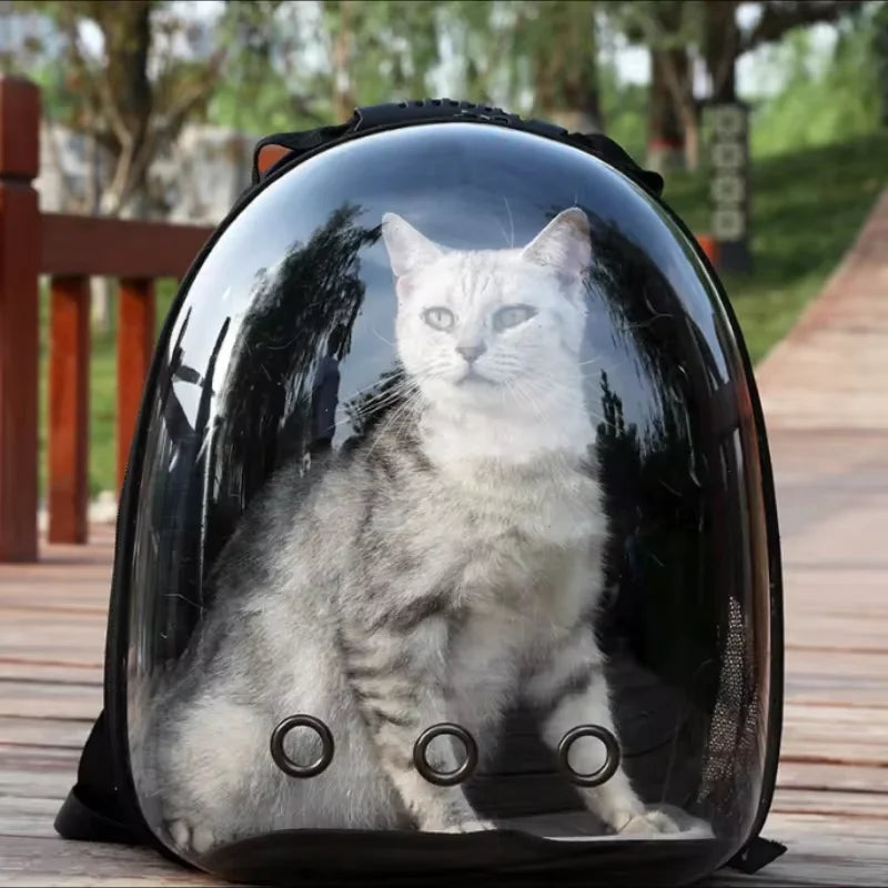 Carrying Pets Travel Essential，Portable Space Capsule Breathable Cat Bag, Pet Travel Supplies