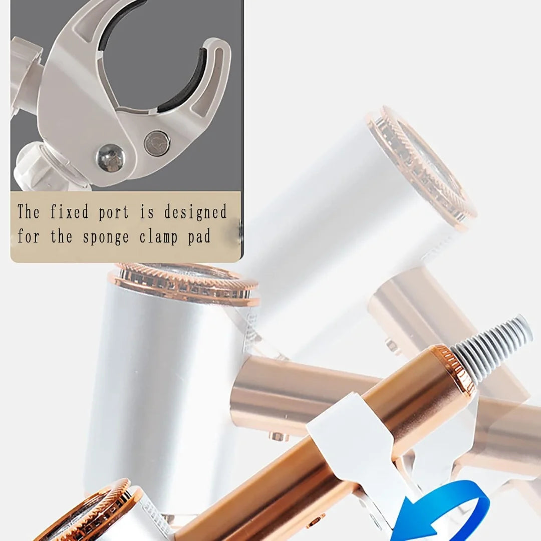 Dog Hair Dryer Stand Hands Free, 360 Degree Rotating Dryer Stand, Adjustable Height Hair Dryer Stand Holder for Pet Grooming