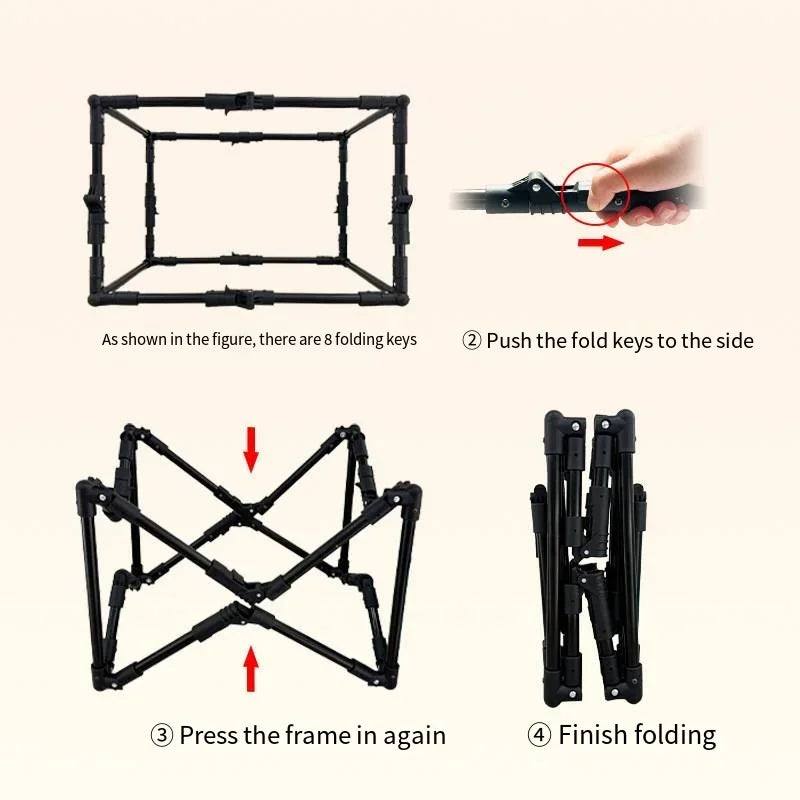 2025 New High-quality Pet Car Dog Cage for Travel Spare Box Cage Large Dog Car Foldable Cat Bed Pet Cage