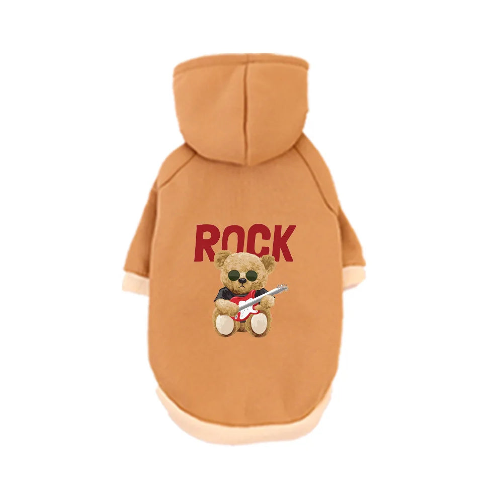 1 Pc Pet Hooded Sweatshirt  Cats & Dogs Fashion Unique Printed Pattern For Pomeranian  Maltese