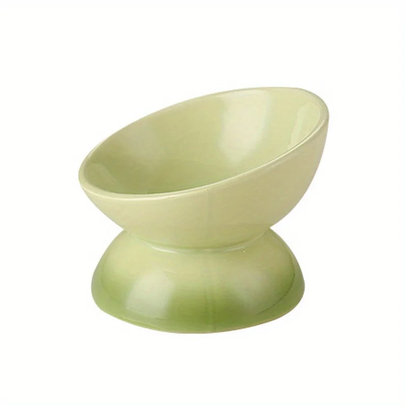 Cat bowl,Ceramic Elevated Pet Food Bowls - Perfect for Dogs and Cats - Reduces Neck Strain and Improves Digestion