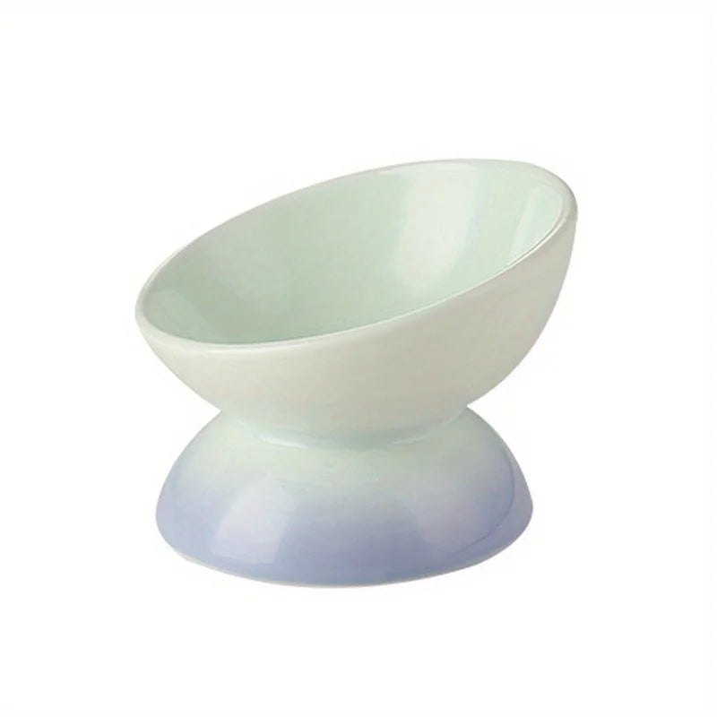 Cat bowl,Ceramic Elevated Pet Food Bowls - Perfect for Dogs and Cats - Reduces Neck Strain and Improves Digestion