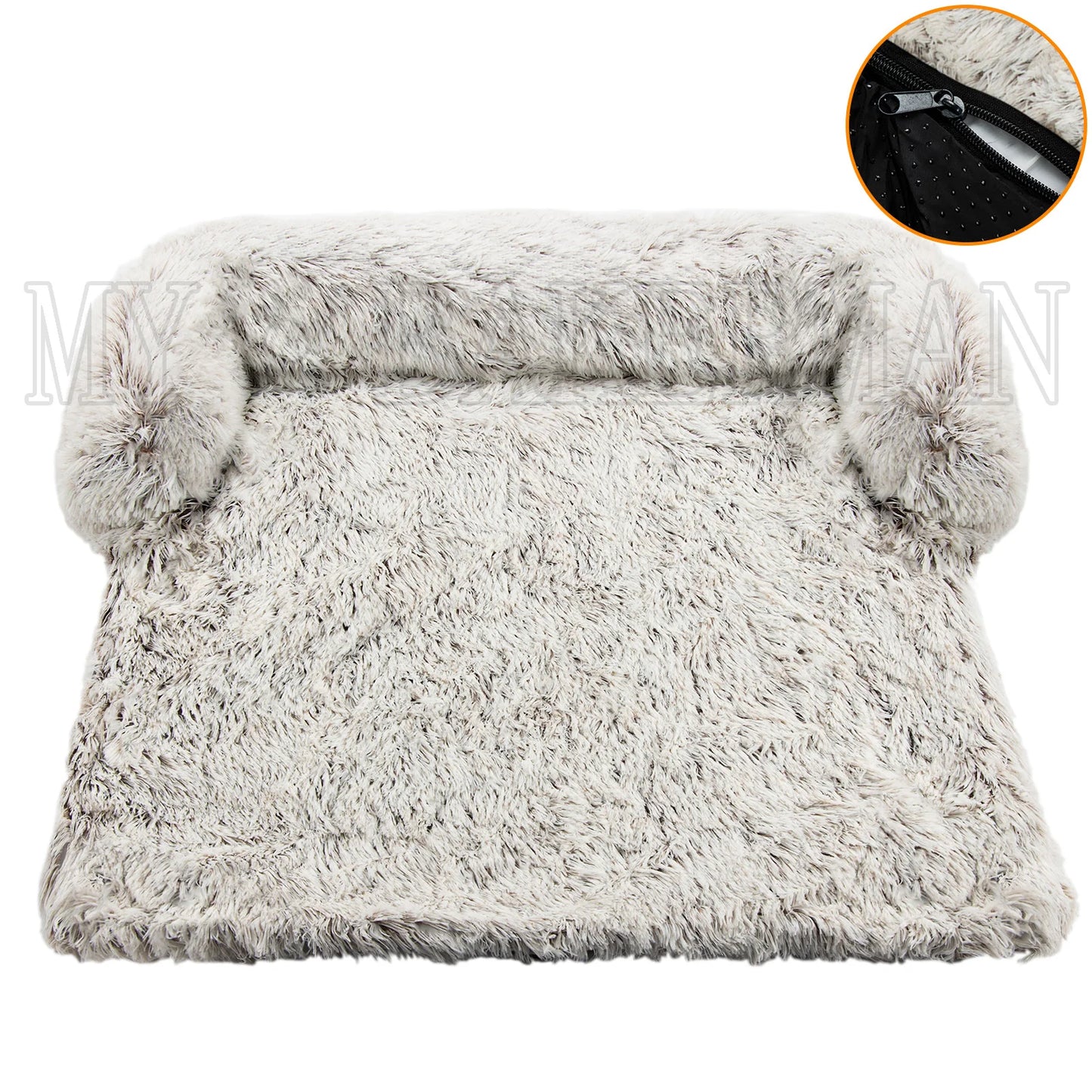 Plush Pet Dog Bed Sofa For Dog Pet  Bed Warm Nest Washable Soft Furniture Protector Mat Cat Blanket Large Dogs Sofa Bed