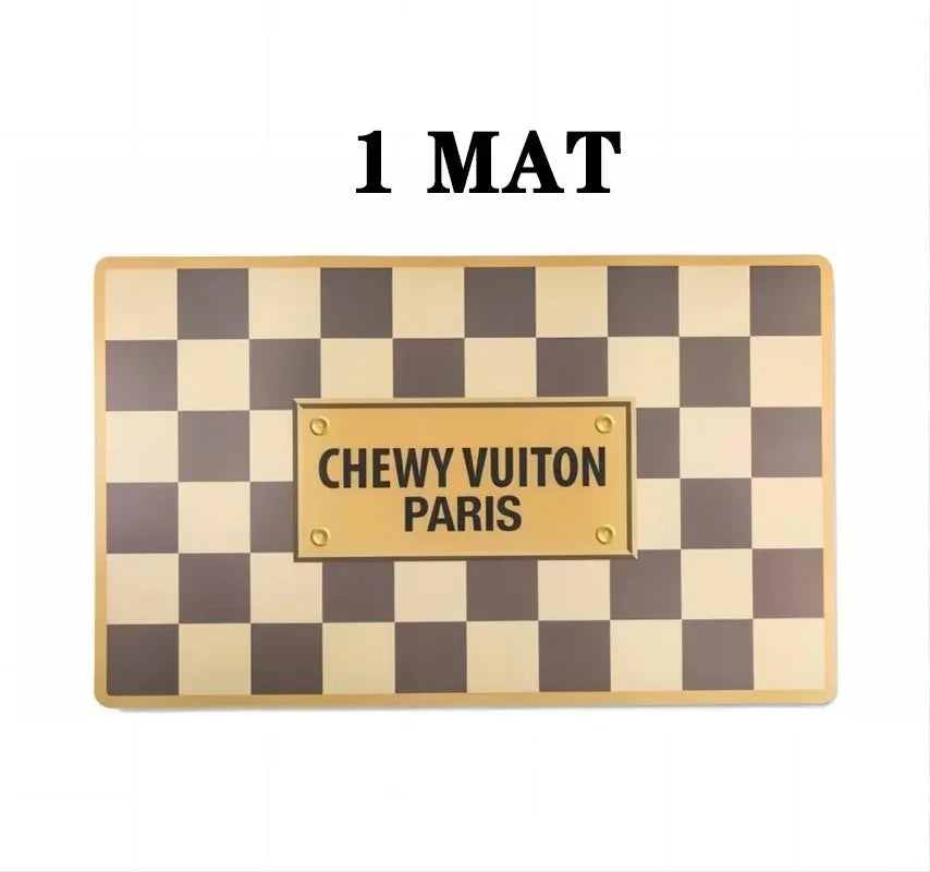 Bowls With Placemat Puppy Cat Feeder Non-slip Crash Luxury Brand Designer Dog BowlFrench Bulldog Bowl For Small Dogs