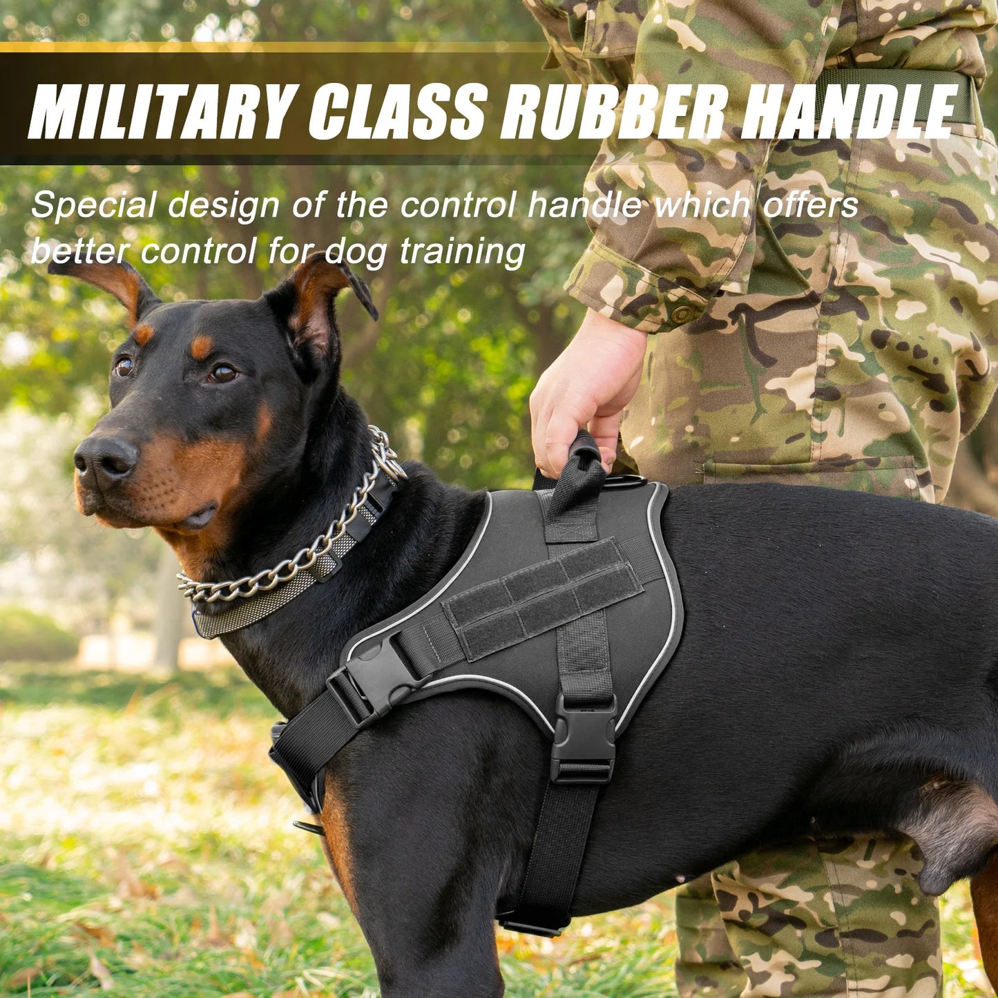 Dog Walking Accessories Dog Harness for Large Dogs Tactical Military Vest Pet German Shepherd Golden Retriever Tactical Training