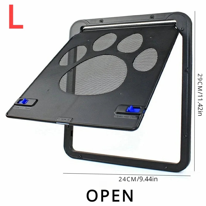 Pet Door Outdoor Dogs Cats Window Gate House Enter Freely Fashion Pretty Garden New Safe Lockable Screen Easy Install  Dog Gate