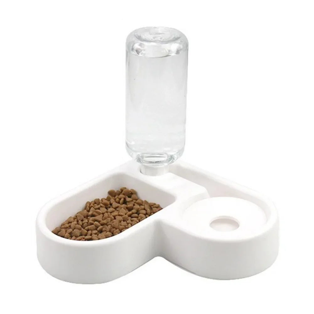 500ml Pet Automatic Feeder Small Bowl Drinkable Portable Cat and Dog Food Bowl Living Room Bedroom Pet Products  Pet Items