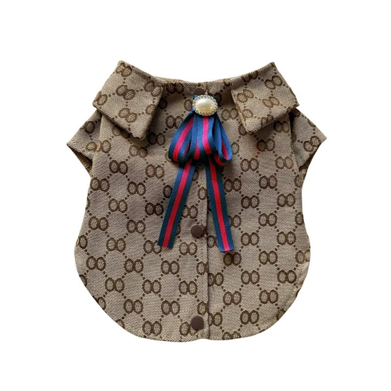 Pet Female Dog Dress Male Dog Dlothing Designer Luxury T-shirt French Bulldog Schnauzer Teddy Dogs Clothes Designer Couple Skirt