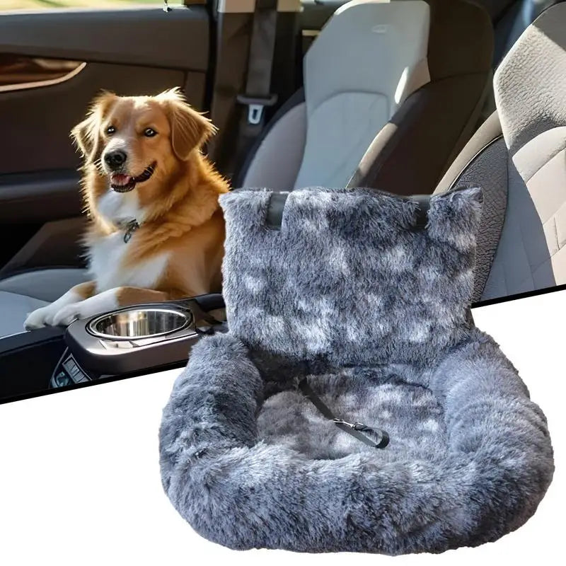 60x60cm Dog Car Seat Soft Puppy Car Seat Non-slip Detachable Design Auto Interior Accessories For Daily Commuting Vet Visits