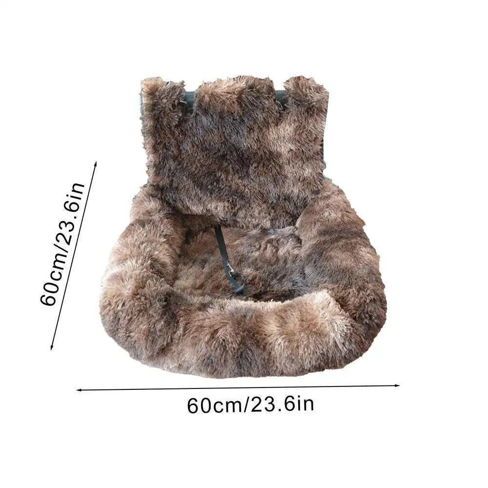 60x60cm Dog Car Seat Soft Puppy Car Seat Non-slip Detachable Design Auto Interior Accessories For Daily Commuting Vet Visits