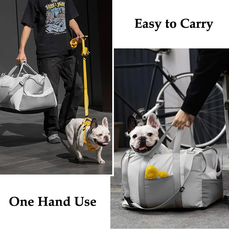 2025 New Waterproof Dog Booster Car Seat Breathable Luxury Dog Car Seat Dog Beds for Outdoor Travel Pet Carrier