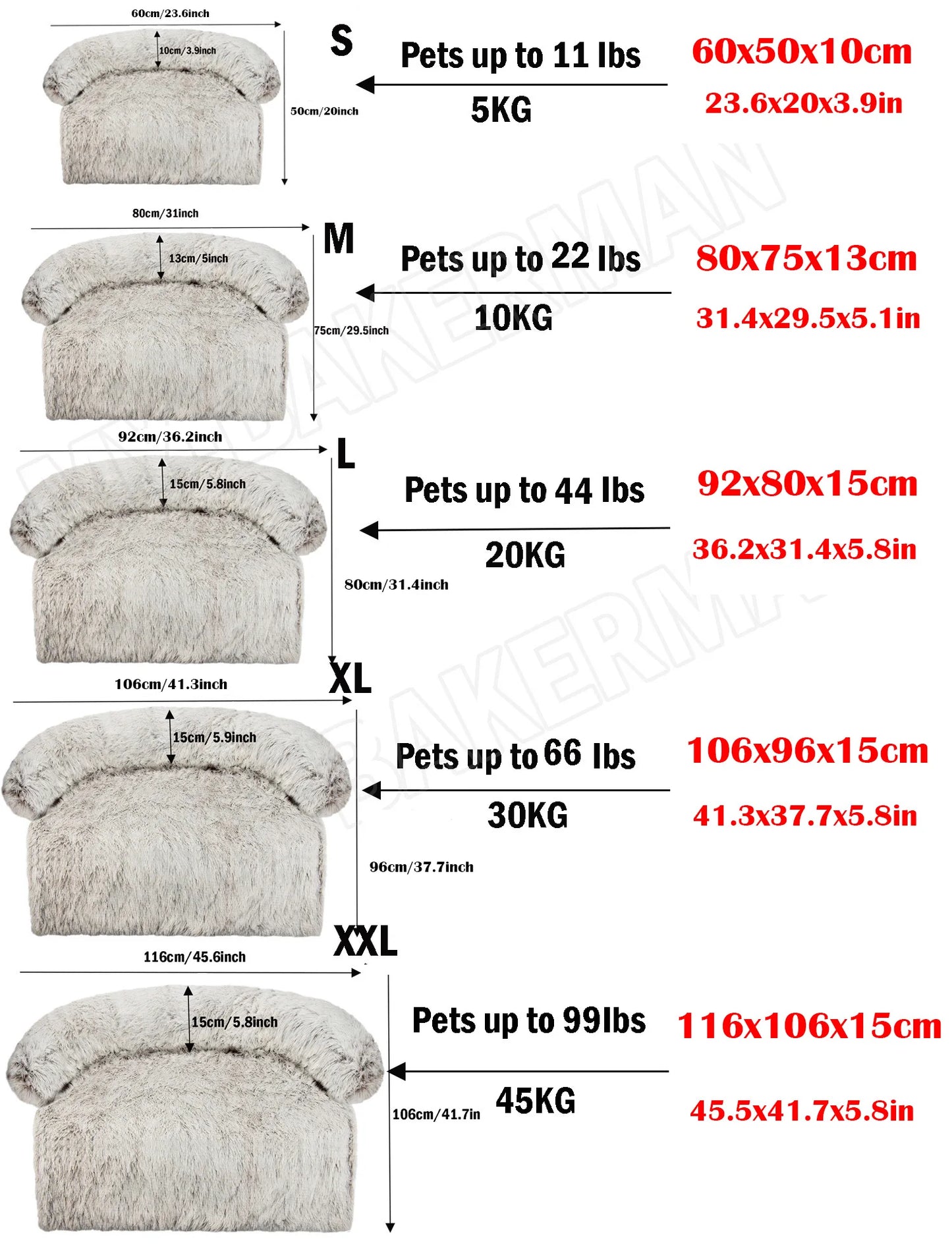 Plush Pet Dog Bed Sofa For Dog Pet  Bed Warm Nest Washable Soft Furniture Protector Mat Cat Blanket Large Dogs Sofa Bed