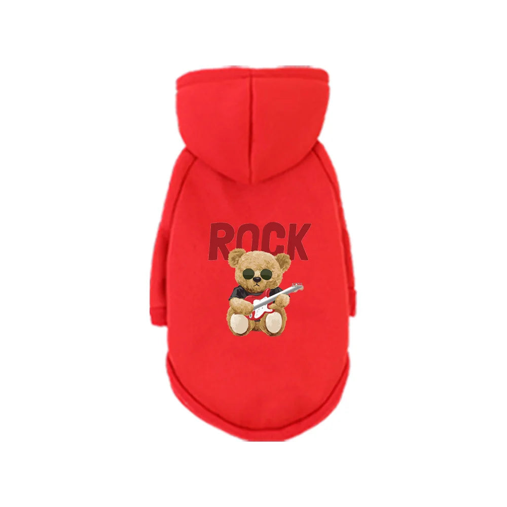 1 Pc Pet Hooded Sweatshirt  Cats & Dogs Fashion Unique Printed Pattern For Pomeranian  Maltese