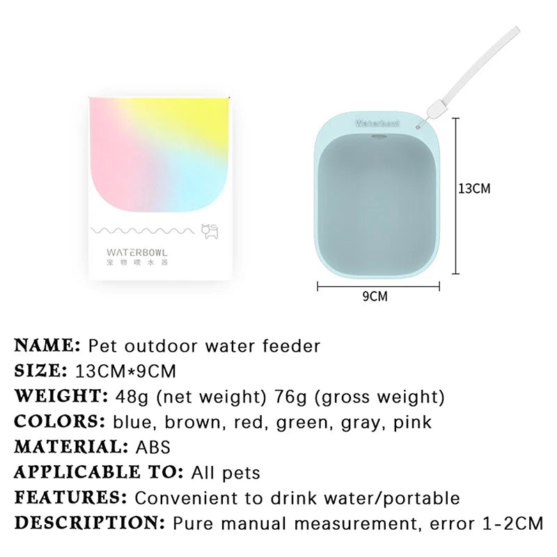 Pet Travel Water Bottle Portable Pet Dog Water Bottle Dog Cat Outdoor Water Dispenser Water Bottle Pet Supplies
