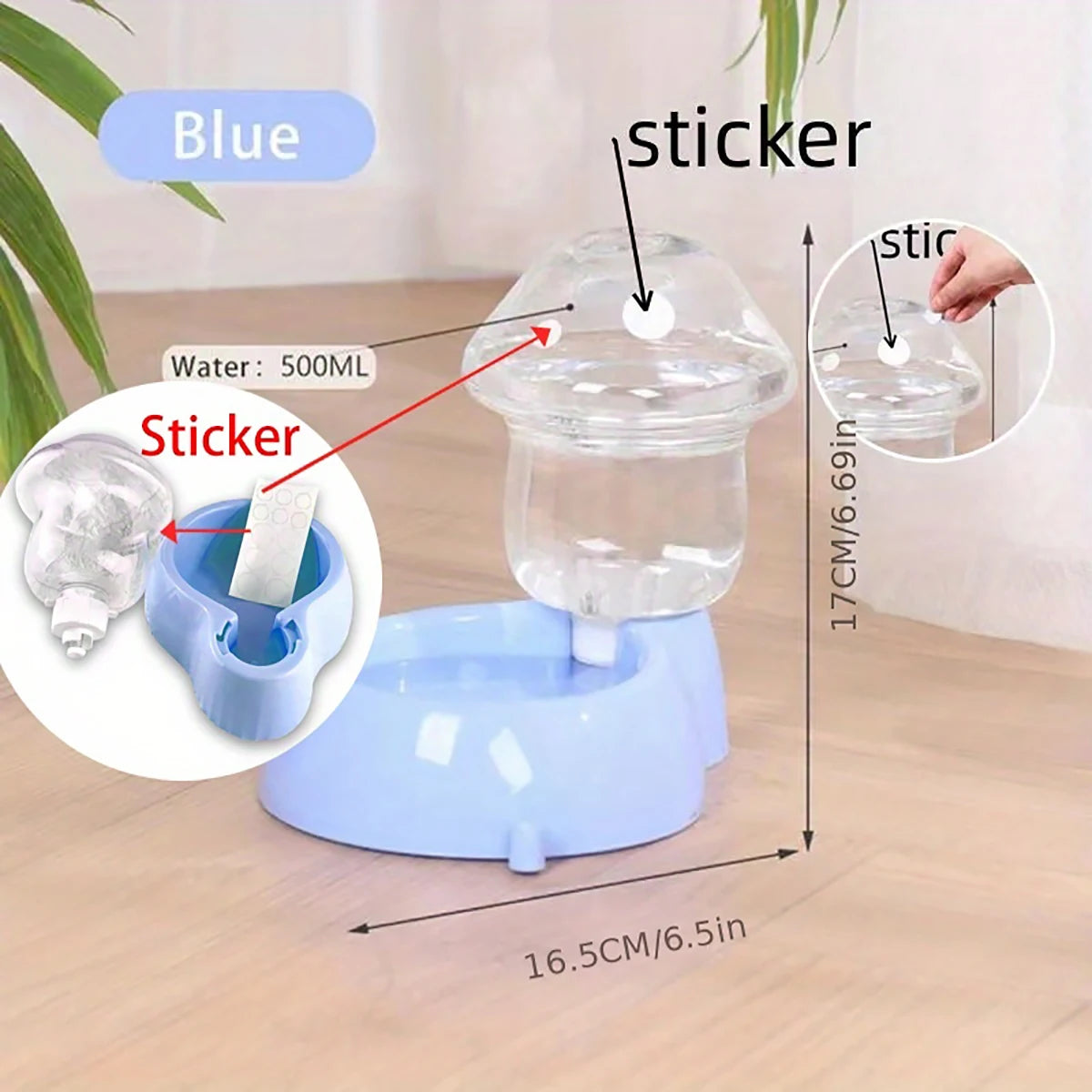 Mushroom Type Pet Dog Cat Bowl Automatic Feeder Cat Food Bowl Drinking Water Bottle Kitten Puppy Bowls Feeding Bowl for Cats